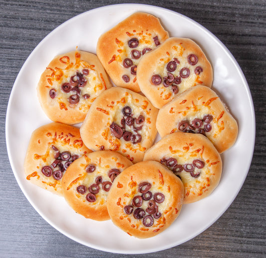 Cheese & Olive Pizza Bites